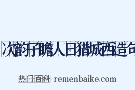 次韵子瞻人日猎城西造句是什么意思的图片